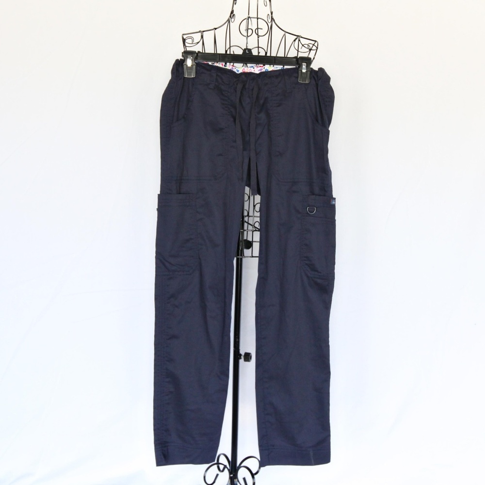Koi Stretch Scrub Pants size small Navy Blue